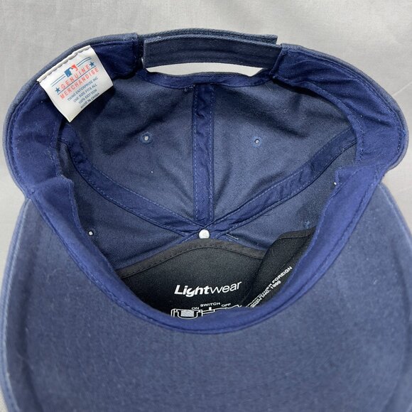 Vtg Twins Enterprise Boston Red Sox MLB Snapback Hat Cap Blue Light up Logo Mens - Picture 14 of 16